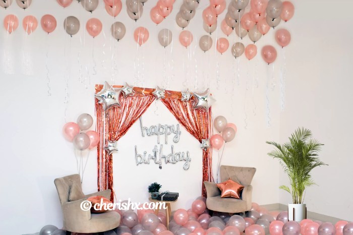 Simple birthday decoration at home