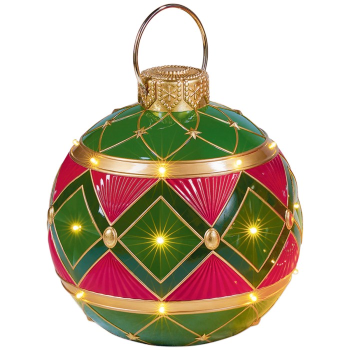 Christmas light bulb decoration