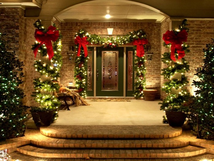 Outside house christmas decoration ideas